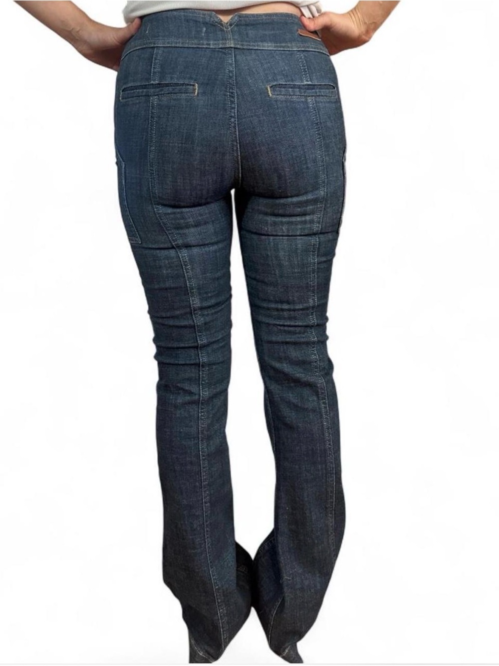 Anthropologie Pilcro Bootcut Jeans High Rise Flare Denim 26 Work Y2K Boho Chic